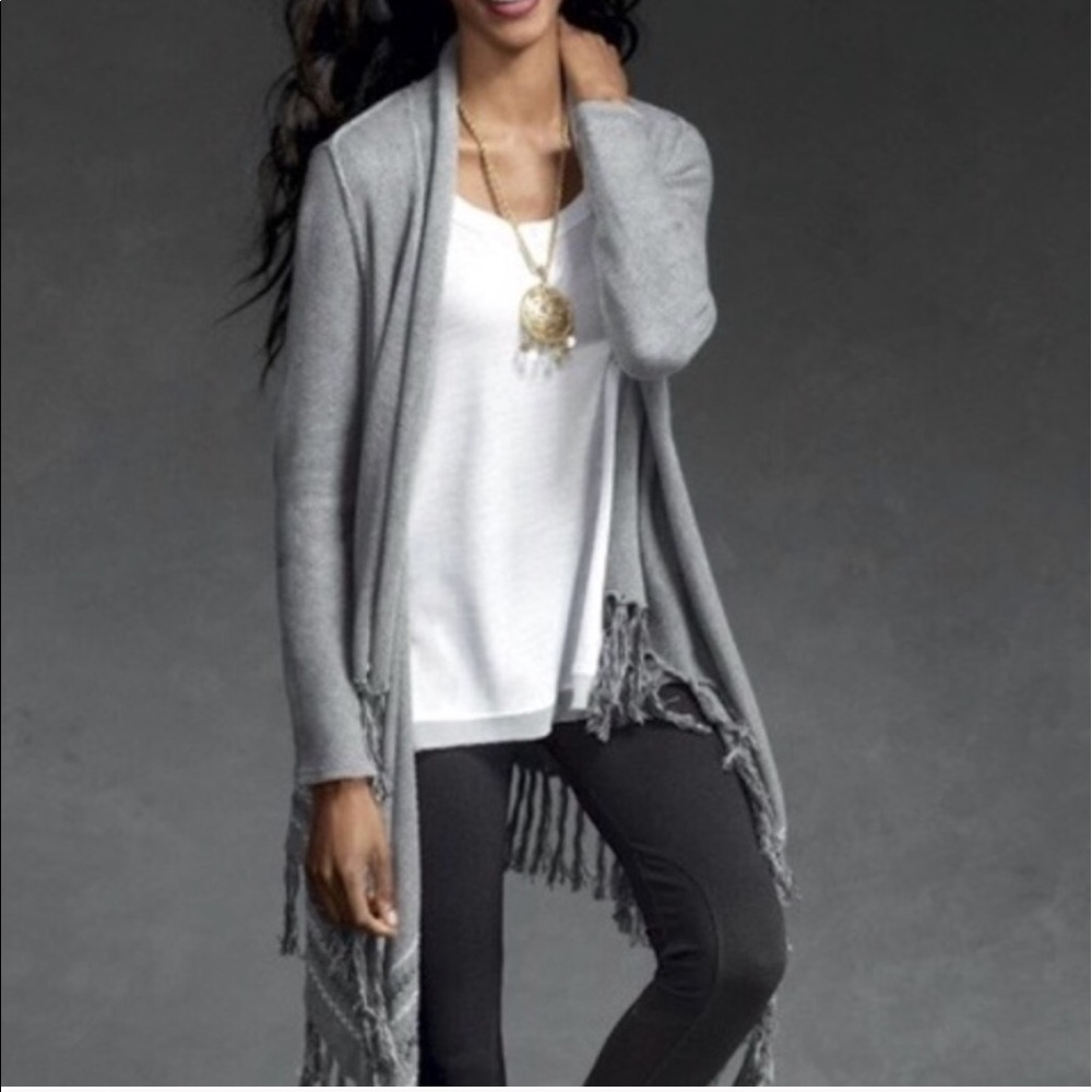 CABI | Prairie Open Front Fringe Cardigan Size S - Picture 8 of 8